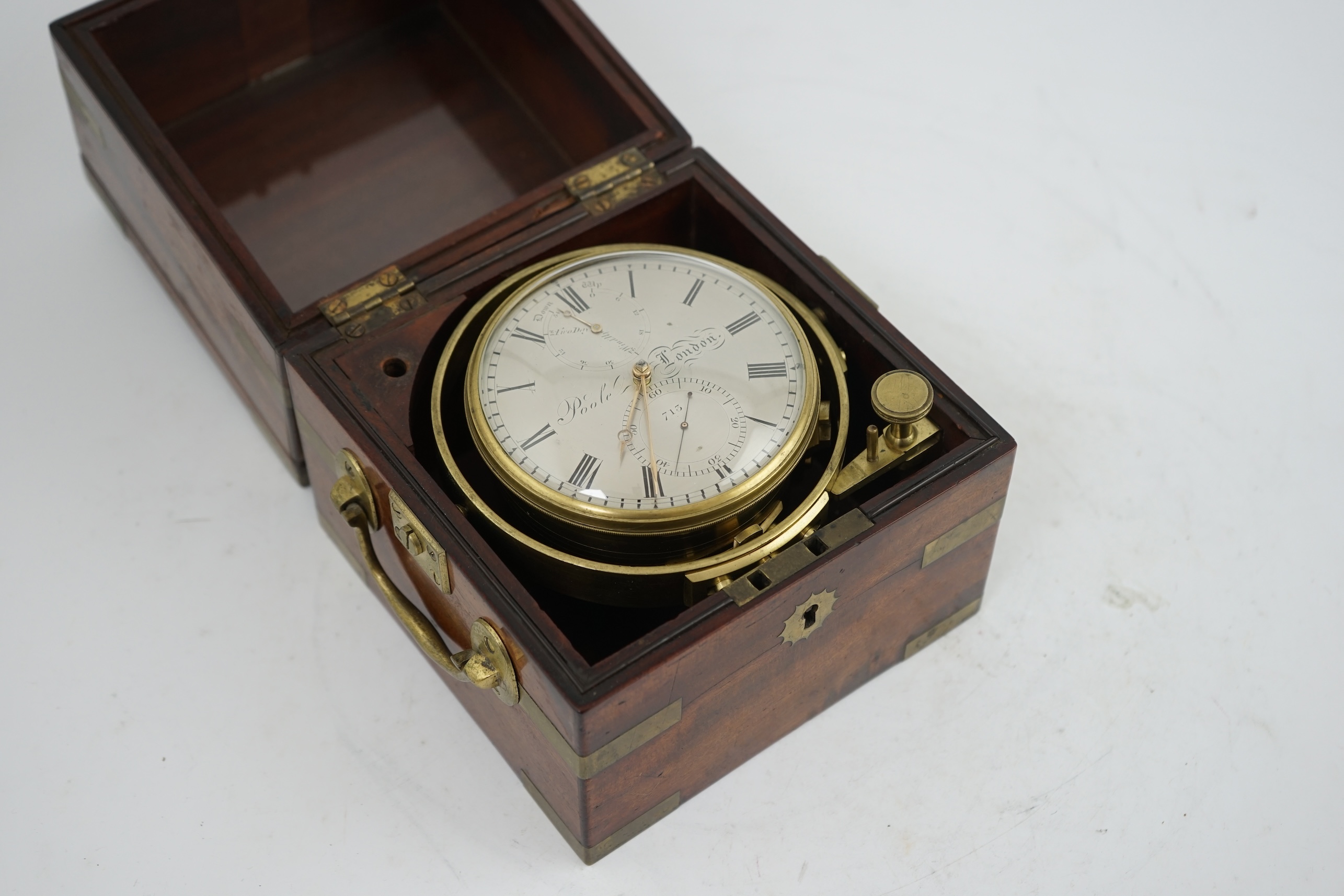 John Poole of London. A mid 19th century two day marine chronometer